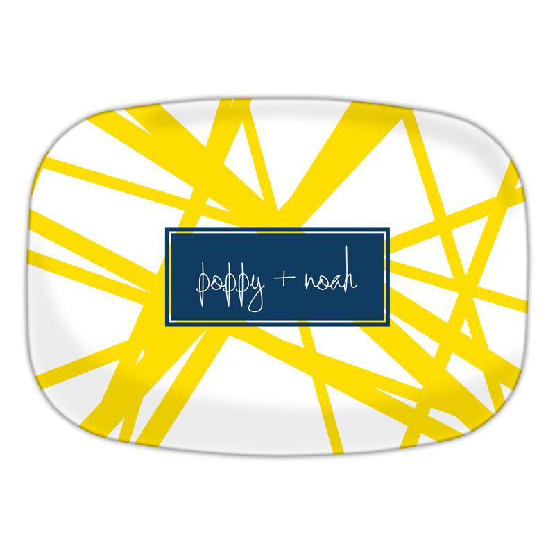 Monogram Platter Pick Up Stix - Dabney Lee