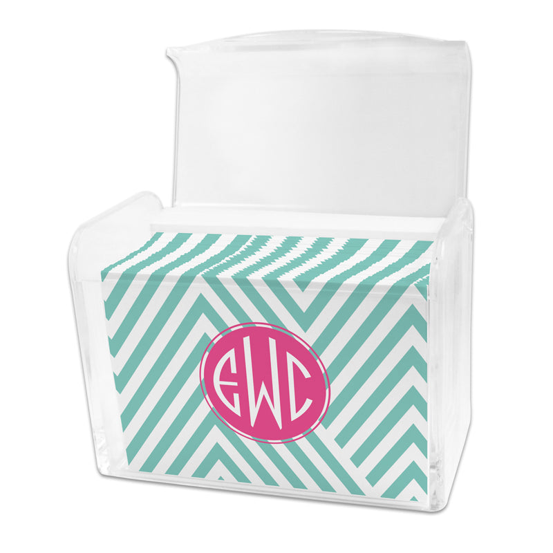 Monogram Stationery Box Modern Chevron - Dabney Lee