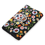 Envelope Beaded Monogram Clutch - Sugar Skull