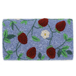 Envelope Beaded Monogram Clutch – Very Berry