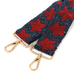 Wide Purse Strap - Custom Beaded Starry Starry - You Choose the Colors