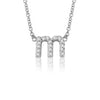 Petite Diamond Single Initial Necklace by Jane Basch