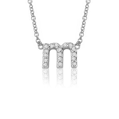 Petite Diamond Single Initial Halskette von Jane Basch