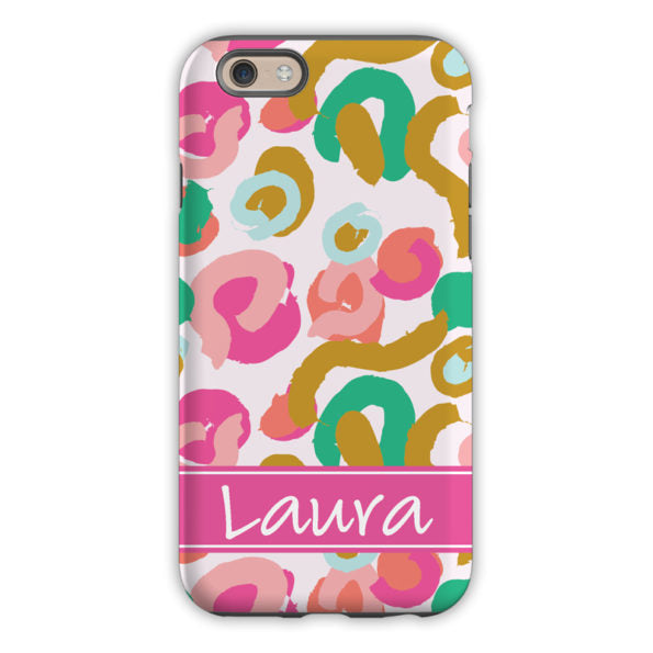 Monogram iPhone Case - Free Brush Pink - Clairebella