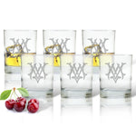 Monogram Chic Double Old Fashioned Glasses - Set of 6