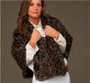 Grey Leopard Faux Fur Four Season Capelet
