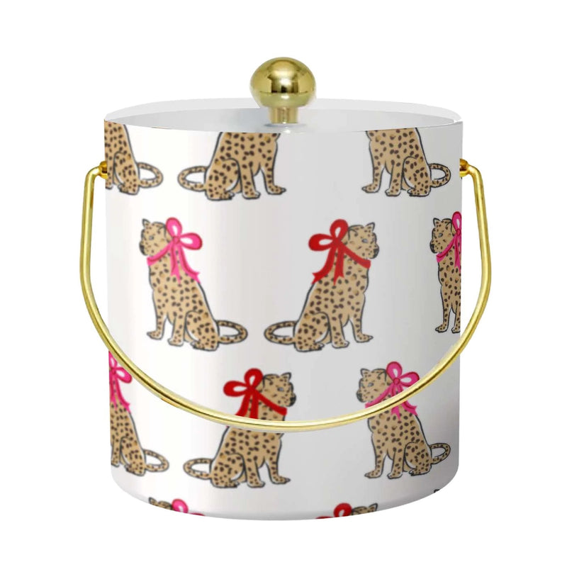 Holiday Leopard Ice Bucket - Clairebella Studio