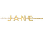 Armband mit einem Namen und einem Anfangsbuchstaben – Jane Basch