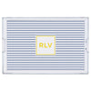 Monogram Lucite Tablett Rope Stripe Navy von Boatman Geller