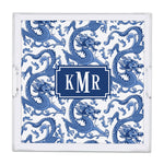 Monogram Lucite Tray Imperial Blue by Boatman Geller