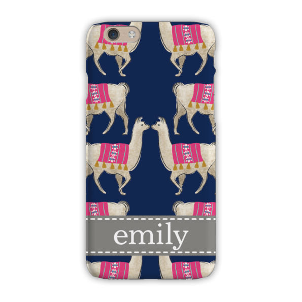 Monogram iPhone Case - Fret Navy - Boatman Geller - Classic Prep Monograms