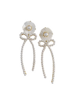 MOTHER OF PEARL + PEARLY BOW Earrings - Nicola Bathie