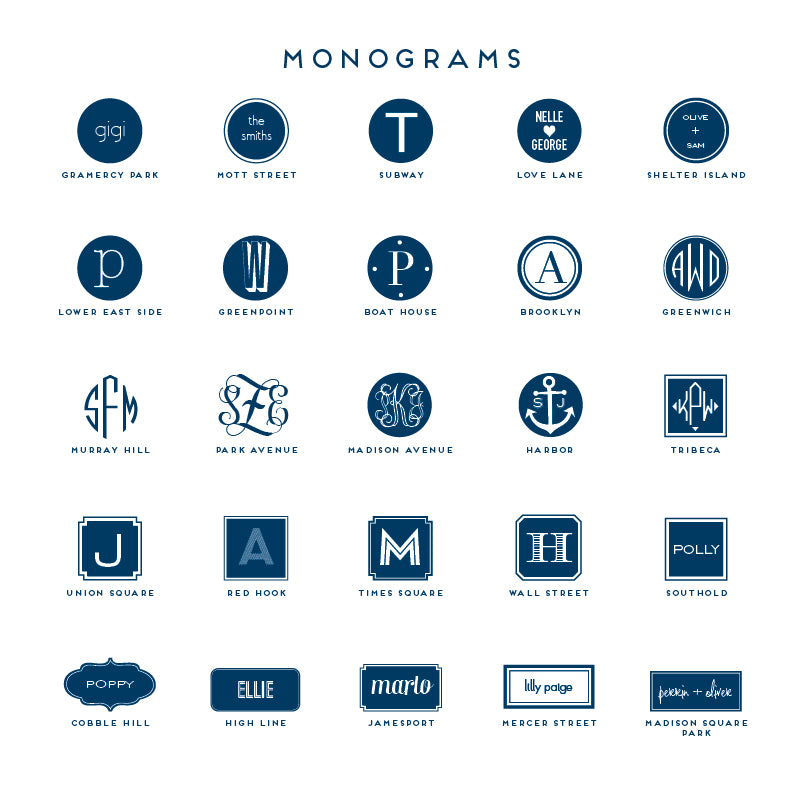 Monogram Platter Montauk - Dabney Lee