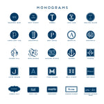 Monogram Stationery Box Seashells - Dabney Lee