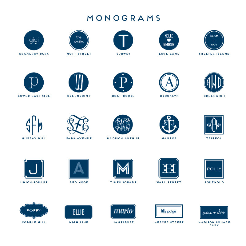 Monogram Stationery Box Argus - Dabney Lee
