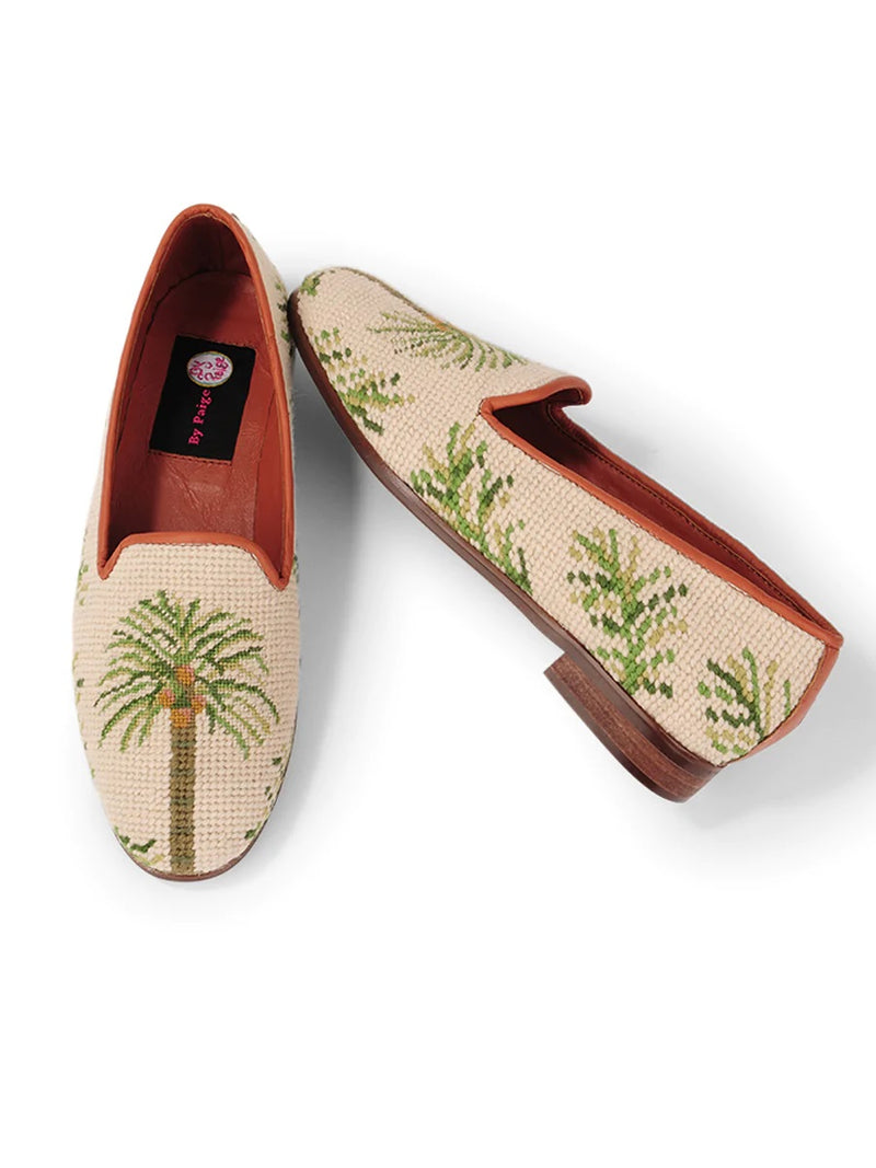 Palm on Sand Damen Needlepoint Loafer – Von Paige