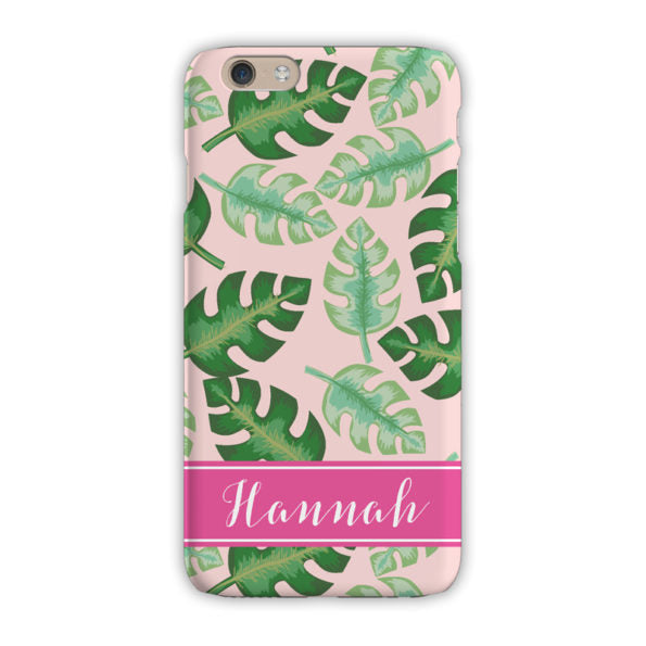 Monogram iPhone Case - Tropical Pink - Clairebella