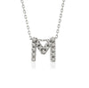 Single Initial Micro Pave Diamond Necklace - Jane Basch
