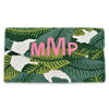 Envelope Beaded Monogram Clutch - Banana Leaf