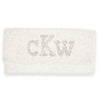 Ivory with Silver Times New Roman Monogram