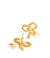 Kleine Schleife-Perlen-Tropfenohrringe – Gold – Lisi Lerch