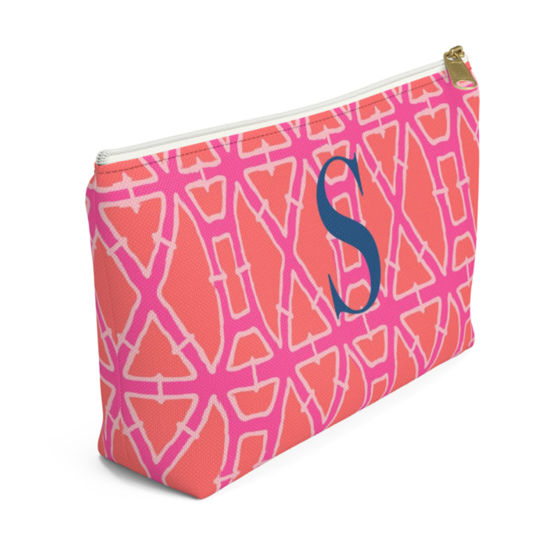 Zippered Pouch - Bamboo Pink - Clairebella Studio
