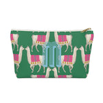 Reißverschlusstasche – Lamagrün – Clairebella Studio