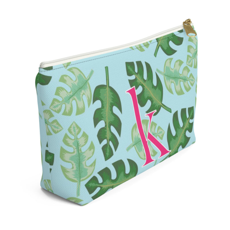 Zippered Pouch - Tropical Blue Clairebella