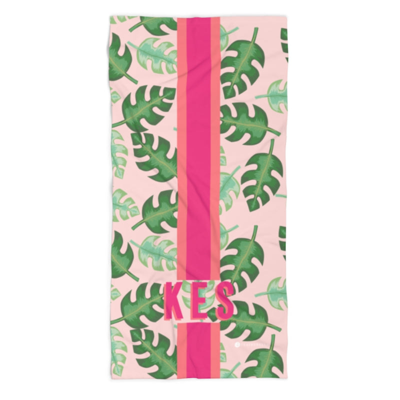 Beach Towel Tropical Pink - Clairebella Studio